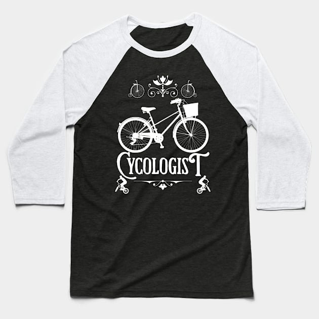 Cyclogist, Funny Gift For A Cyclist Baseball T-Shirt by JD_Apparel
